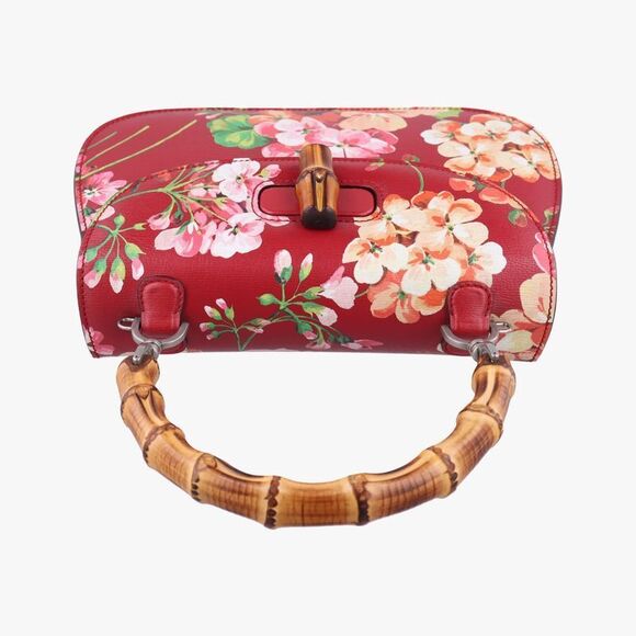 Gucci Bamboo Red And Multicolor Leather 409398 B019491568 - Picture 5 of 10